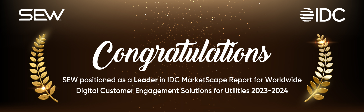 SEW Positioned as a Leader in IDC MarketScape Report for Worldwide Digital Customer Engagement Solutions for Utilities 2023-2024